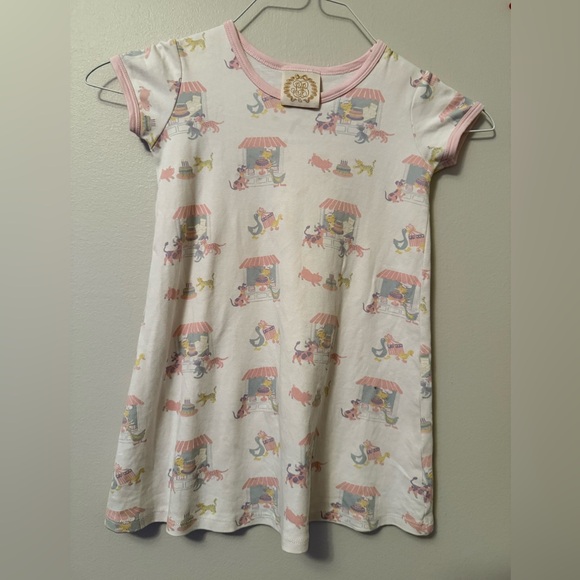 The Beaufort Bonnet Company Birthday Animal Print Polly Play Dress - Picture 1 of 6